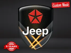 Jeep Logo su Adesivo Pro Max Chic Durevoli Design